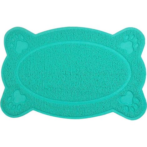 1 Tapis de litière, PVC, surface douce imperméable, dessous antidérapant, pour chat (1/2)