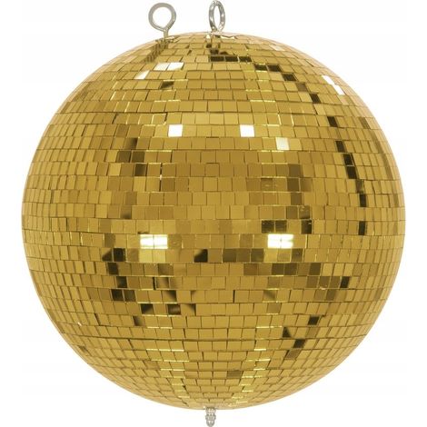Bola de espejos Eurolite de 30 cm, color oro - bola de espejos (1/4)