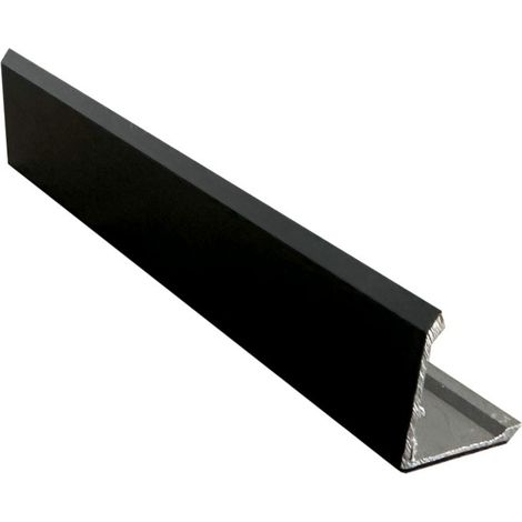 Paraspigolo angolare in Alluminio - Nero Opaco - Barra da 2,5 metri : Dimensione - 30x30mm (1/3)