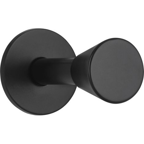 Mantelhaken Nape ø25mm Garderobenhaken , Zinkdruckguss schwarz matt (1/4)