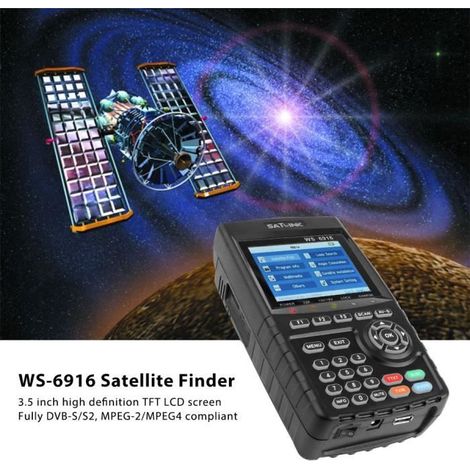 Mesureur de Champ Satellite - ONEVER - SATLINK WS 6916 HD - DVB-S2 - Écran TFT LCD 3,5 pouces - HDMI