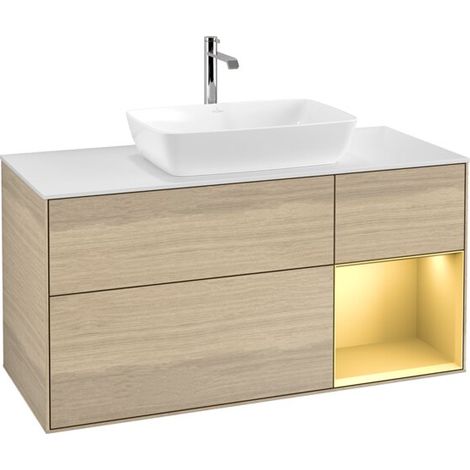 Villeroy & Boch F831HFPC Meuble sous-lavabo Finion F83 (1/2)