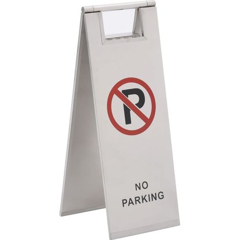 Señal de parking plegable acero inoxidable vidaXL (1/2)