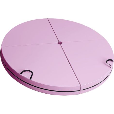 Tapis de danse spongiforme pliable de qualité supérieure - 4 plis - Rond - Pour la pratique de la danse - Avec base antidérapante - Tapis de danse spongiforme extra épais (1/5)