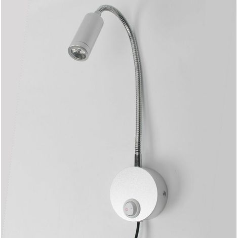Applique murale LED dimmable tactile – Col de cygne flexible 360° – Port USB – Éclairage respectueux des yeux – Lampe de lecture chambre (1/4)