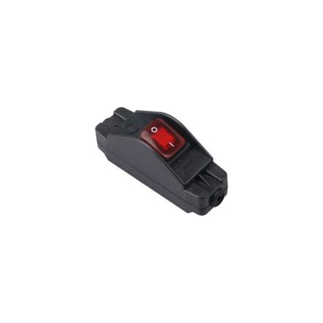 Interruptor de botón en línea IP65, resistente al agua, color negro, encendido/apagado, 30 A, 220 V