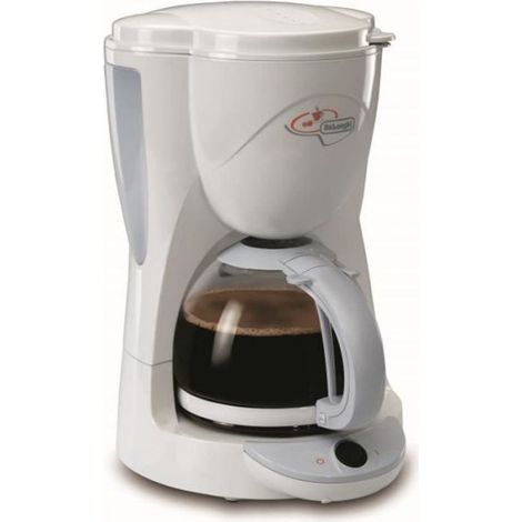 Machine a Cafe - Cafetiere Electrique  filtre - DELONGHI - ICM2.1 - 1000W - 10 tasses - Blanc