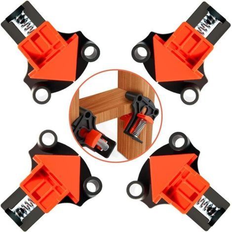 Right angle clamps, set of 4 pieces - suitable for woodworking and welding. (1/5)