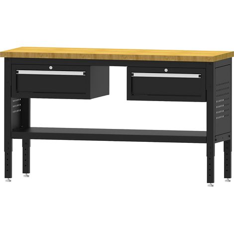 FRANKEL kaiserkraft, Établi BLACKLINE, avec 2 tiroirs (1/3)