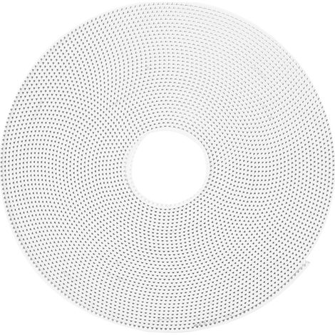 Courroie synchrone blanche antidérapante à denture crantée avec âme en acier 2GT6mm (10 mètres) (1/5)