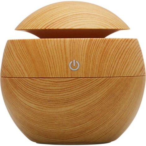 Umidificatore Ad Ultrasuoni Per Aromaterapia Da Tavolo A Led Con Diffusore Di Oli Essenziali Di Aroma D'aria Rotondo MINKUROW (1/5)