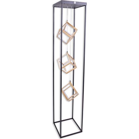 Naeve TRIPOLIS Lampadaire LED à bras multiples et intensité variable, noir, 2 800 K (1/5)