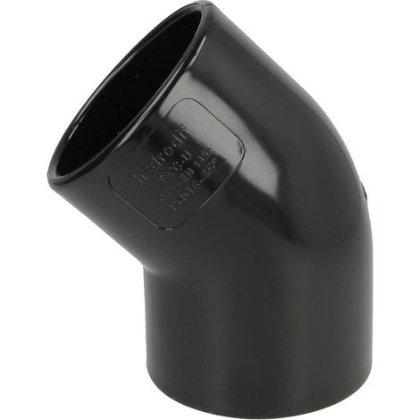 Coude PVC 45° 63 x 63 mm manchon adhésif