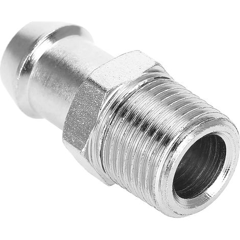 Tuyau de chauffage du collecteur d'admission Chevrolet, raccord métallique chromé cannelé 1/2 pouce NPT 5/8 pouce (1/5)