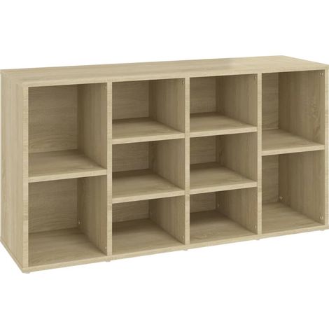 Banc à chaussures bottes commode étagère meuble entrée rangement sonoma 103 x 30 x 54,5 cm bois d’ingénierie marron