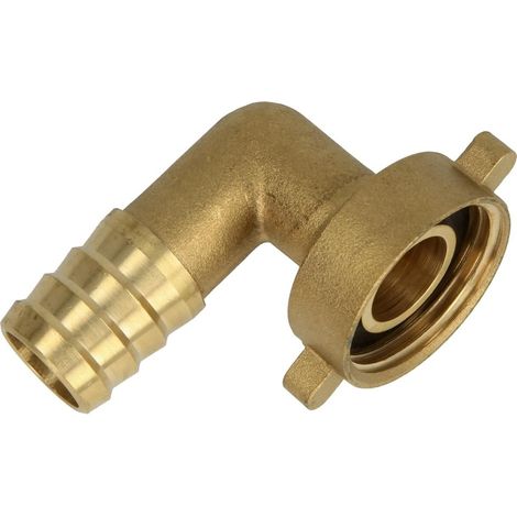 Raccord coudé en laiton 1/2'' FF x embout à olive 3/8''