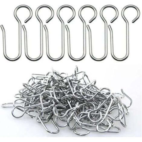Crochets agrafes pour Rideaux,40 pièces Crochets Rideaux Rail,Crochets pour Rideaux à Usage intensif,pour Les Rideaux de Porte,etc