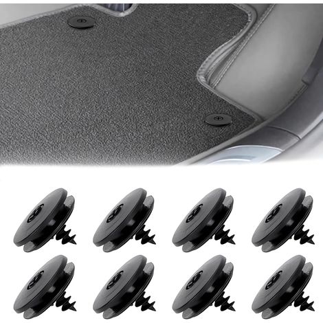 Support de tapis de voiture, clip pour tapis de voiture, lot de 8, clips de fixation pour tapis de sol, tapis de sol de voiture, antidérapant, clip, tapis de voiture, clips, fixation antidérapante (1/5)