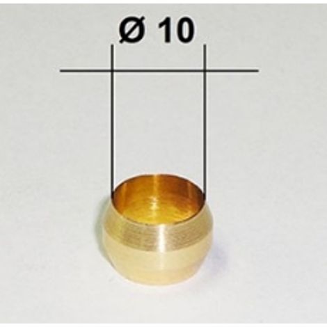 10PZ OGIVA DIAMETRO 10mm BICONO RUBINETTI VALVOLE TUBO PIANO COTTURA CUCINA