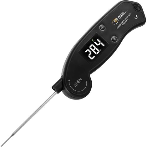 PCE Instruments PCE-ST 2 Sonda di temperatura 0 - 200 °C con sensore di immersione/penetrazione, in pochi secondi (1/4)