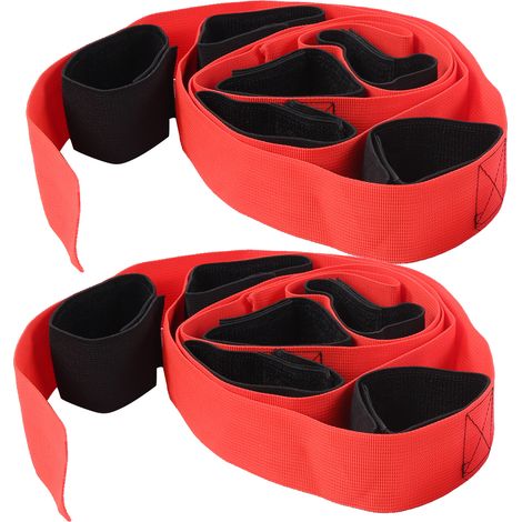 Lot de 2 Bandes de Course à 6 Pattes Géantes en Sangle Nylon Jeu d'Activité Plein Air (1/5)