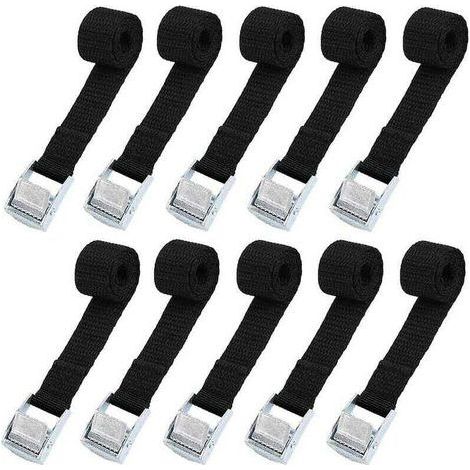 10pcs Tie Down Strap Cargo Straps Cam Buckle Tie Down for Tie Down Kayak (1/5)