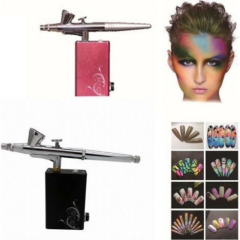 Trade Shop - AIRBRUSH 0,2 MM USB AUFLADBAR SPRAY AIRBRUSH TATTOO NAIL ART NÄGEL MALEN - (1/5)