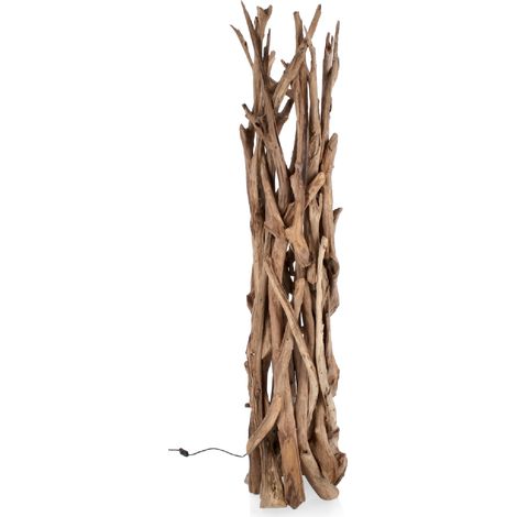 Lampada da Tavolo in Teak Marrone Rustica da Interno - ANANYA (1/3)