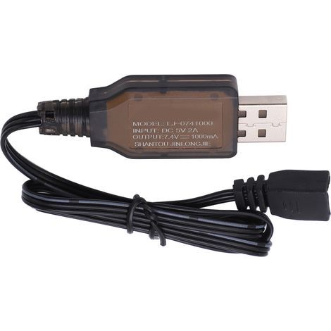 Ladegerät für 1/16 RC-Autos, 7,4 V 1000 mAh LiPo-Akku, USB-Ladekabel für 1/16 ferngesteuerte Autos (1/5)