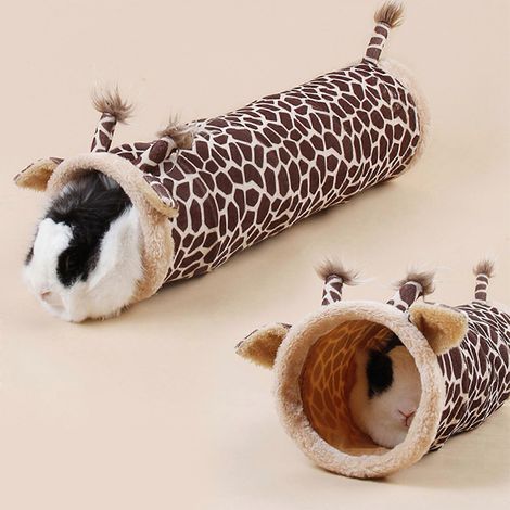 Petit tunnel pour animaux de compagnie, cachette tubulaire pour lapin, chaton, rangement facile (1/4)