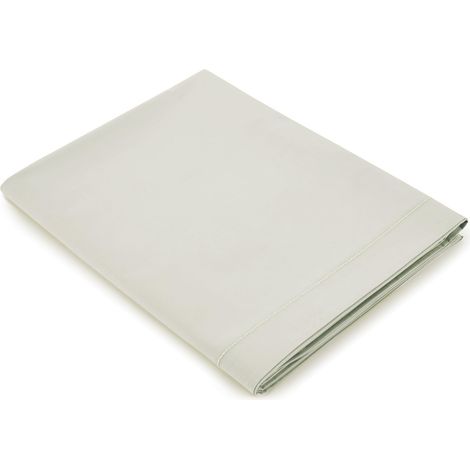 Drap Plat 240 x 300 cm Menthol - Linge de lit Coton Frais