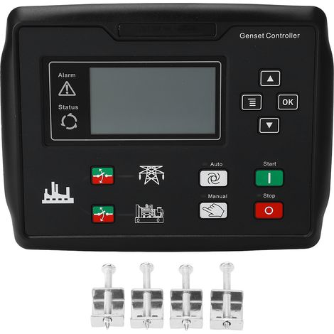 Panneau de commande de générateur Diesel avec écran LCD, démarrage automatique USB, contrôleur de démarrage automatique 132x64 15-360V (1/5)