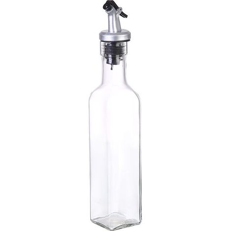 Bouteille Huile Olive, Distributeur D'huile d'olive, Flacons en Verre Et Bec Verseur pour Cuisine, avec Bec Verseur sans Goutte, Récipient à Condiments Liquides, 250ml (1/5)