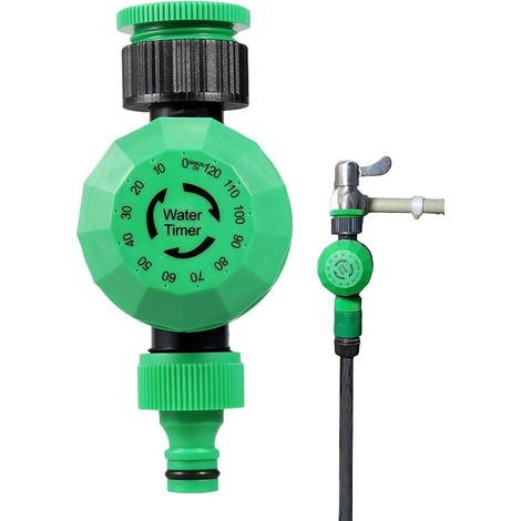 Minuterie d'Arrosage Programmateur Numérique Étanche Dispositif Arrosage Automatique pour Pelouse Terrasse Piscine Extérieur (1/5)