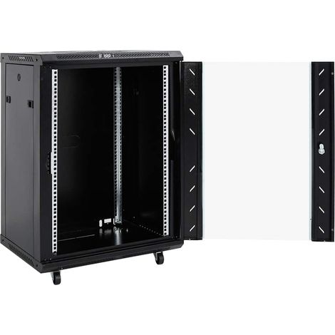 Maison Exclusive - Armadietto di Rete 15U 19" IP20 Nero 60x45x86 cm