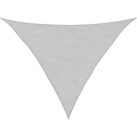 Voile d'ombrage  Voile de parasol gris clair 3,5x3,5x4,9 m 100% polyester oxford