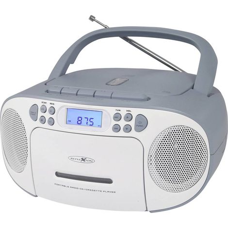 Reflexion RCR2260BL Radio CD FM AUX, CD, Cassette Blu-Bianco (1/5)