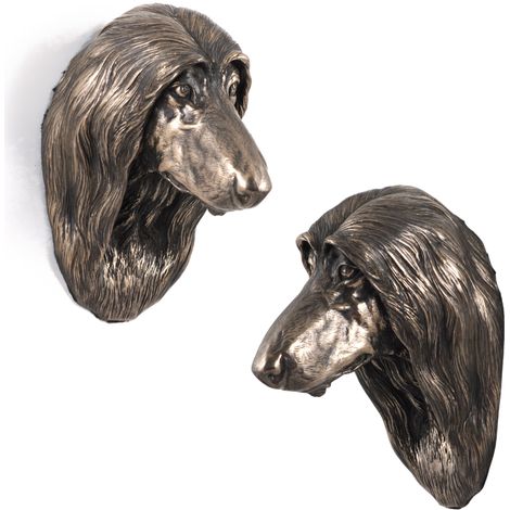 Levriero afgano - statuetta di cane, busto appeso, decorazione unica per un amante dei cani di Art-Dog (1/5)