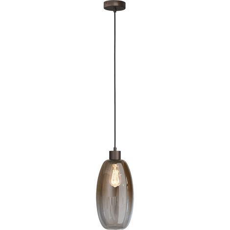 Lampe suspendue en verre Olive Ø 18,5 cm - cacao - 2430-15-02-18 (1/3)