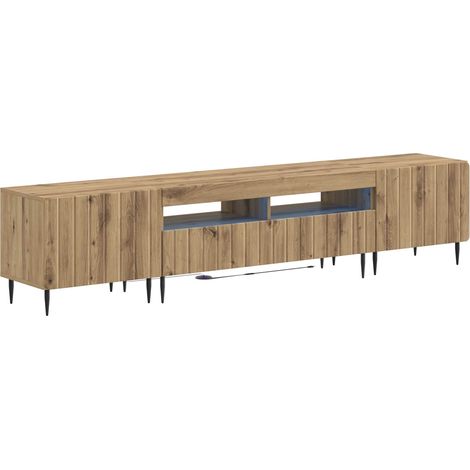 Maison Exclusive - Mobile TV LED a 5 pezzi Rovere Artigianale Legno ingegnerizzato (1/5)