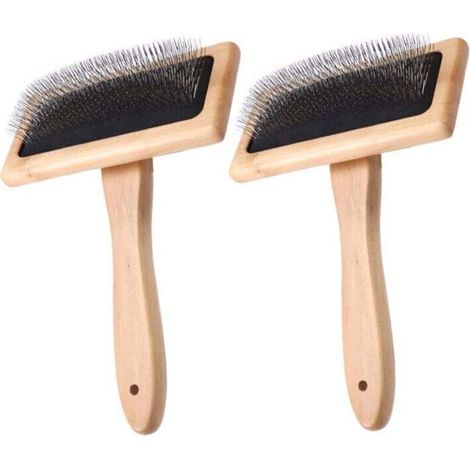 Brosse Cardeuse Laine Animaux Compagnie Outil Mélange Feutre Grand Format 15x12cm (1/4)