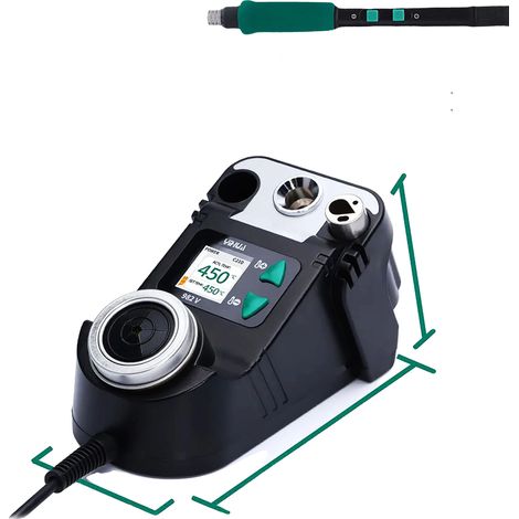 Station de soudage, Design compact, Chauffage de précision, S02 C210, 220V UE (1/2)