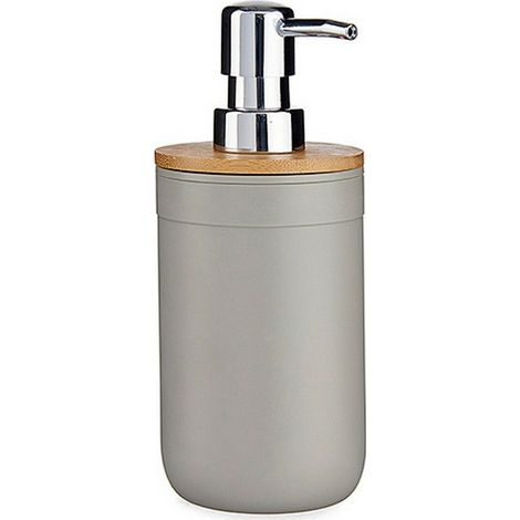 Dispensador de Jabón Gris Bambú Polipropileno (350 ml) 8430852517128 S3605550 BigBuy Home (1/2)