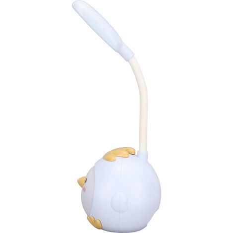 Lampe de bureau LED pour étudier, protection des yeux, veilleuse rechargeable USB, idéale pour les ateliers, les activités et les cadeaux (Petite Poule n° 2, gris-bleu) (1/5)