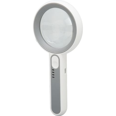 Tragbare, wiederaufladbare Handlupe mit optischer Linse, Touch-Steuerung und LED-Beleuchtung zum Lesen (1/5)