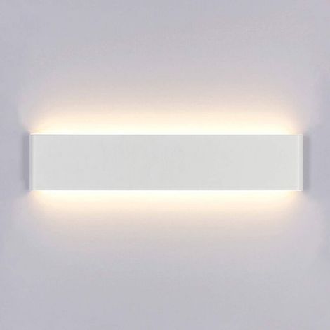 Outdoor wall light Indoor LED wall light 14W 3000K Modern AC 220V Warm white Acrylic wall light for bedroom, living room, staircase, hallway 40cm [Energy class A+] (1/2)