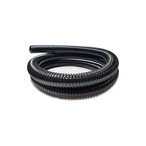 Spiralförmiger PVC-Teichschlauch – Durchmesser: 25 mm – Länge: 3 m – Betriebsdruck: 1 bar – Schwarz (1/5)