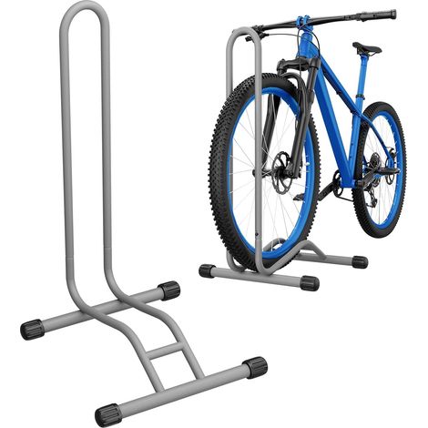 Béquilles de vélo amovibles, largeur de pneu jusqu'à 80 mm, 20-28 pouces, support de roue arrière, pour VTT, vélo de route, (gris,1 Place) (1/5)