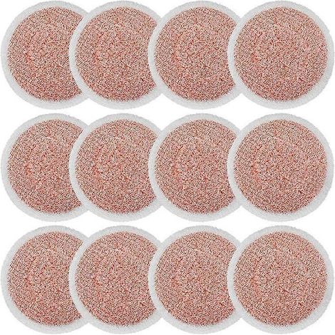 Packung mit 12 robusten Dampfreinigungstüchern, kompatibel mit den Dampfmopps Shark S7000AMZ / S7001 / S7201. Reinigt und dampfreinigt. (1/5)