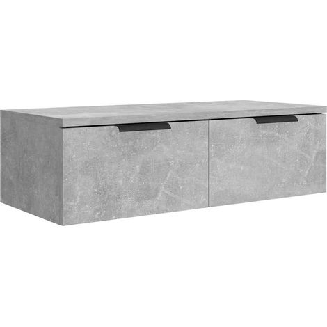Wandschrank Betongrau 68x30x20 cm Holzwerkstoff vidaXL (1/5)